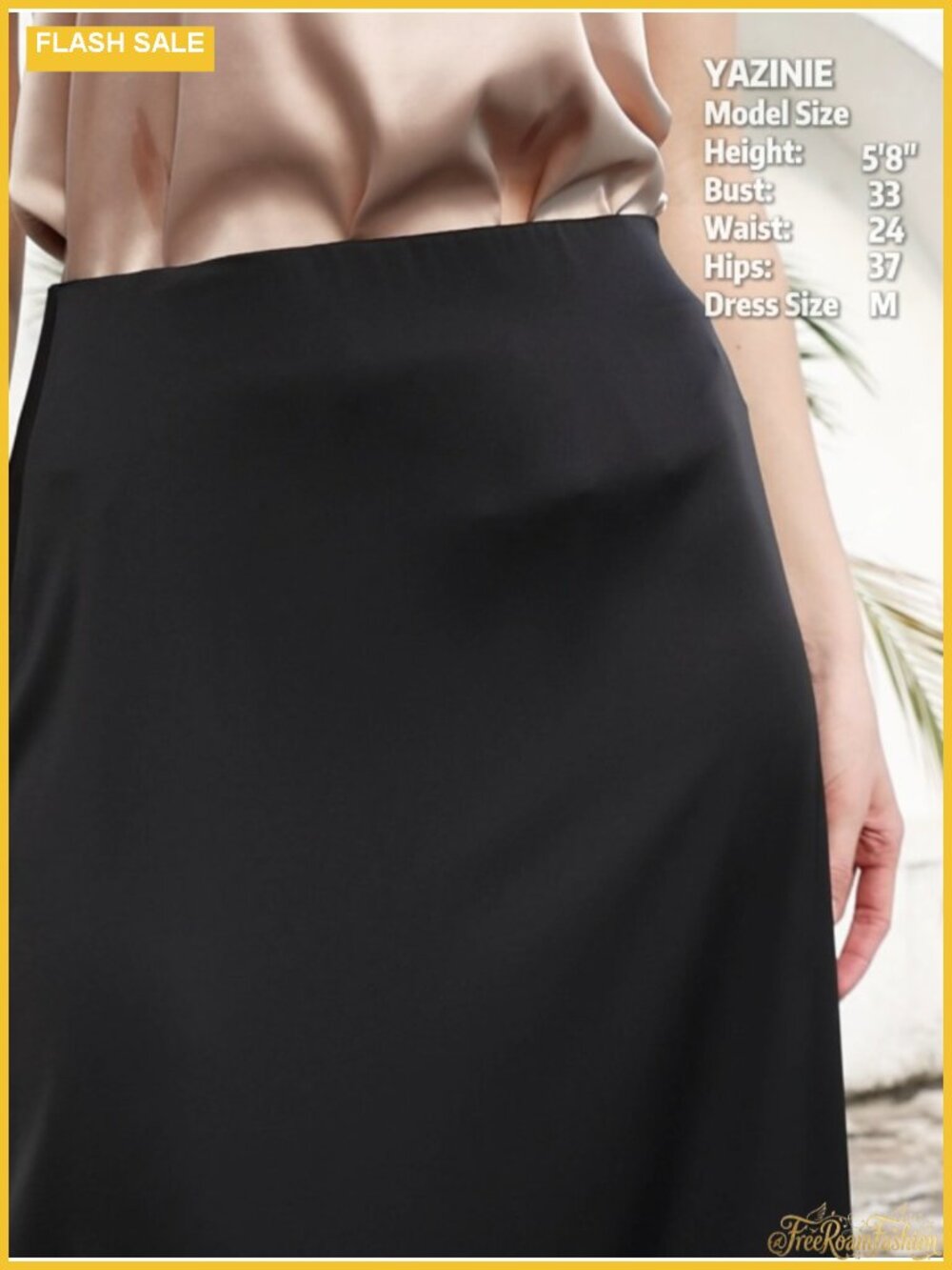 Satin Maxi Skirt High Waist Fishtail Long Formal Party Skirt - Picture 5 of 5